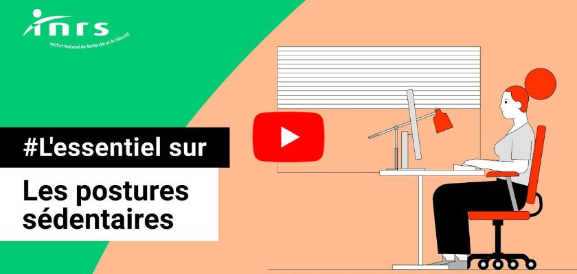 Les postures sédentaires au travail – INRS